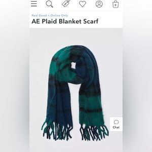 Aerie Plaid Blanket Scarf - NWT